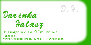 darinka halasz business card